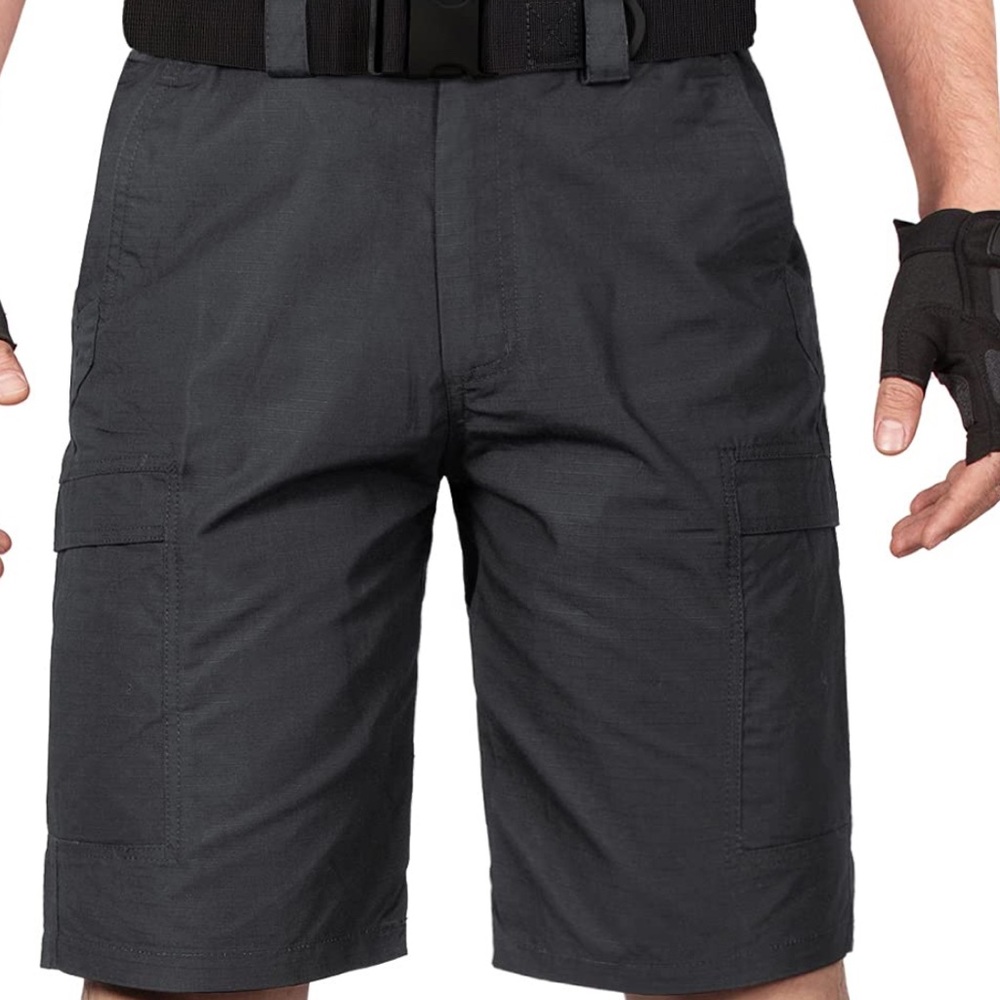 Men's Black Tactical Shorts
